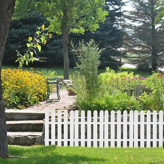 Biały Plastikowy Płotek Ogrodowy